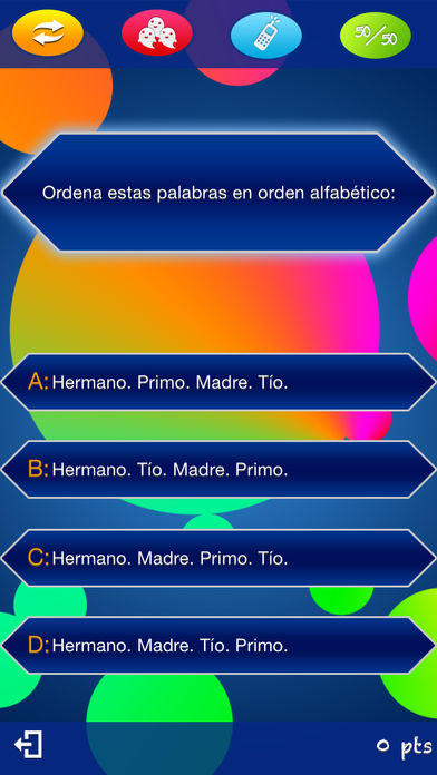 Quiz Millonario Kids Español 6-12のキャプチャ