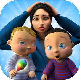 Pregnant Mom and Twin baby–New born baby Care Game