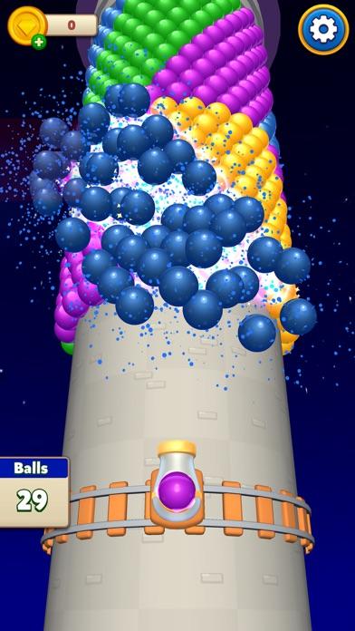 Bubble Popper Ballz Game Screenshot