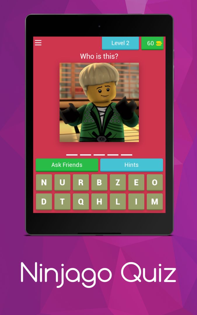 Screenshot of Ninjago Quiz