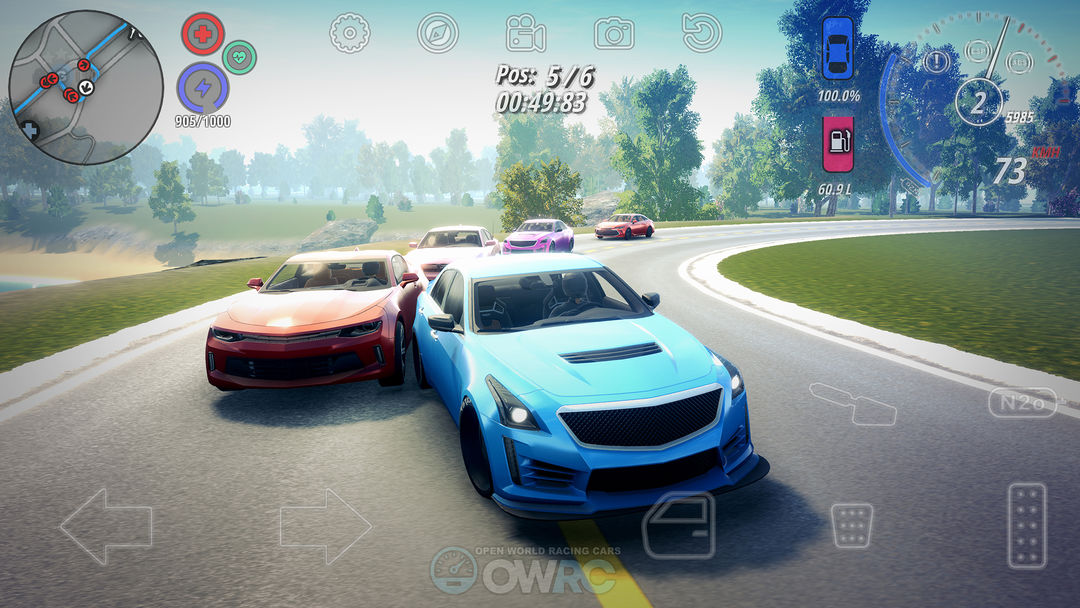 OWRC: 오픈 월드 자동차 운전 시뮬레이터 게임 스크린 샷