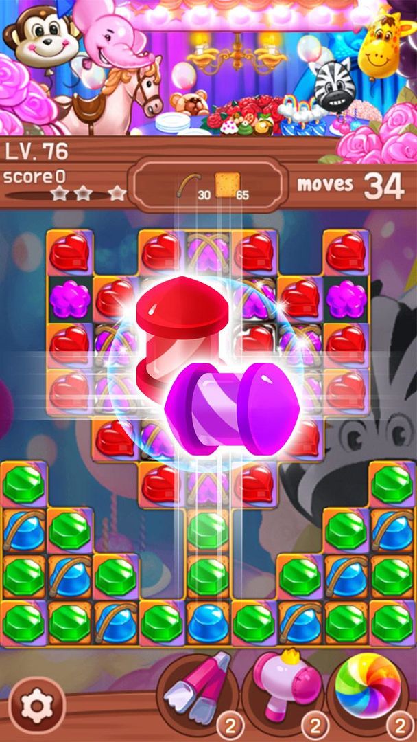 Candy Amuse: Match-3 puzzle ภาพหน้าจอเกม