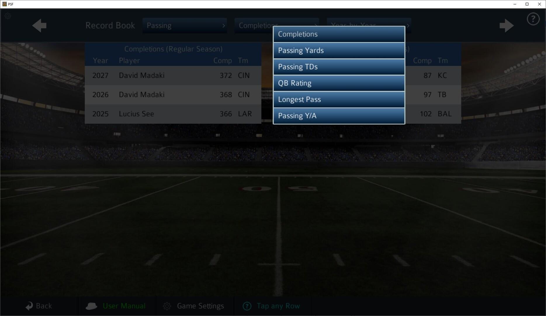 Pro Strategy Football 2026 Game Screenshot
