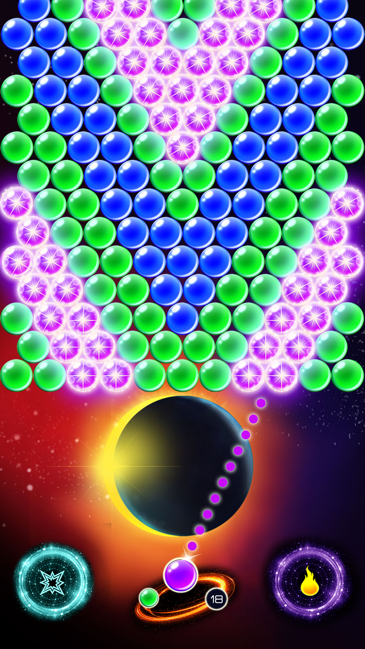 Скриншот игры Bubble Eclipse