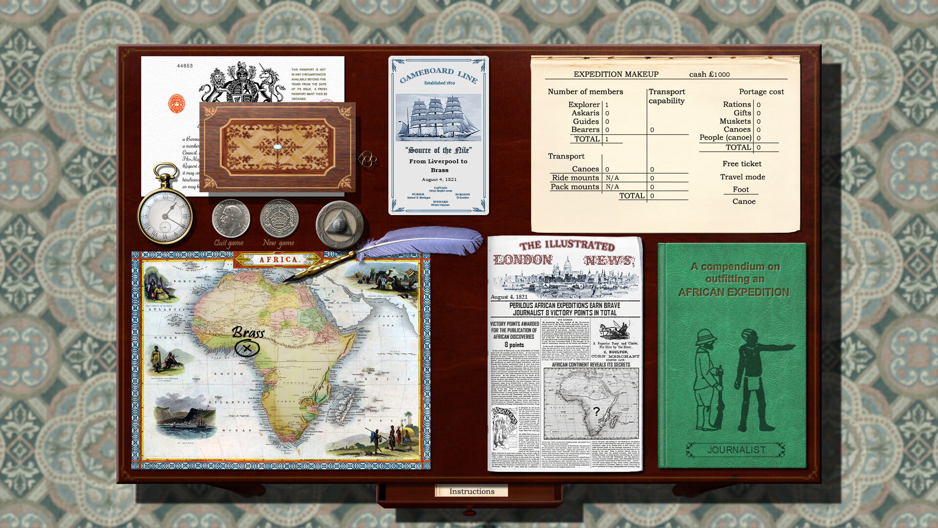 Source of the Nile Digital Edition Game Screenshot