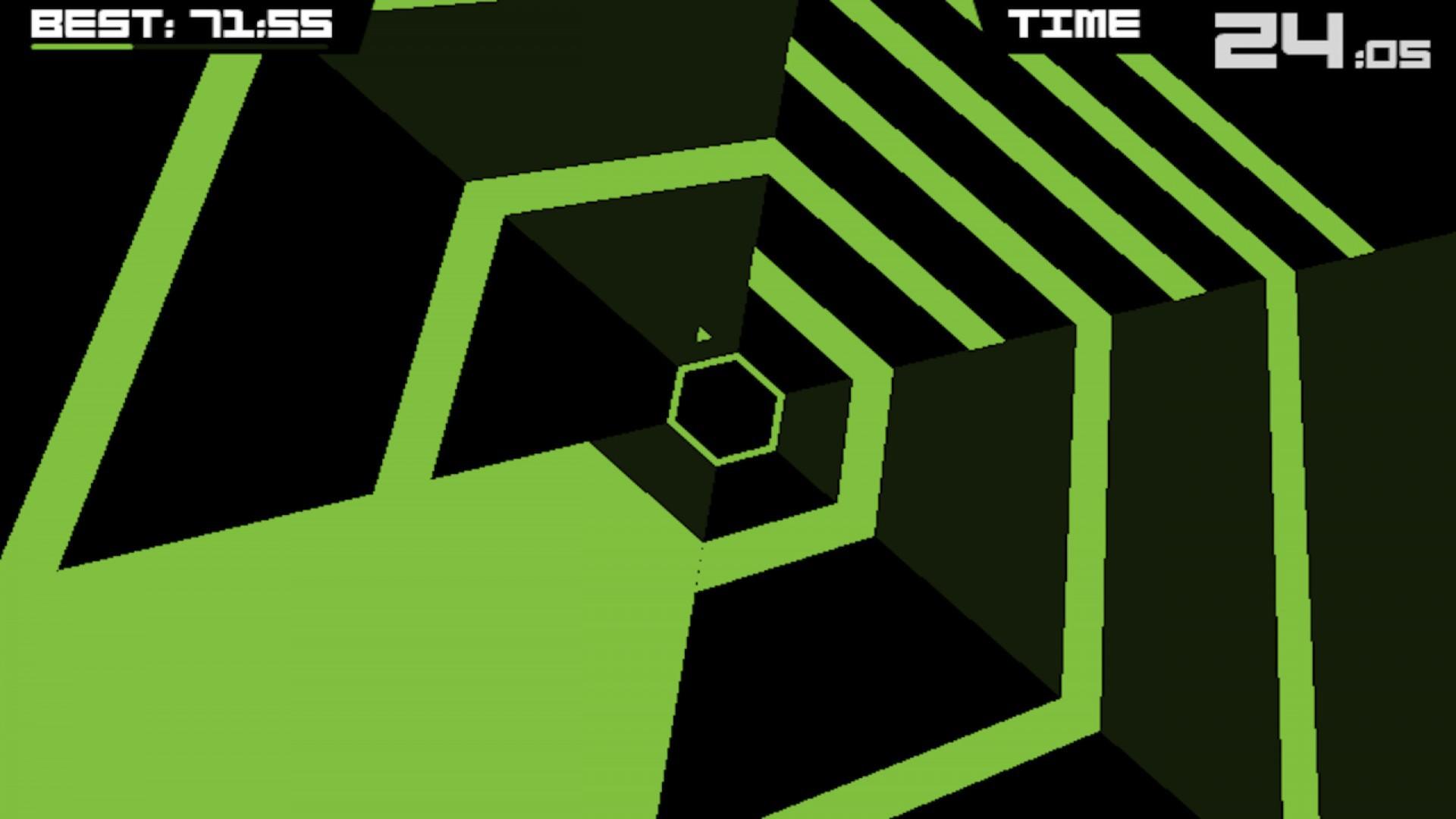Super Hexagon Game Screenshot