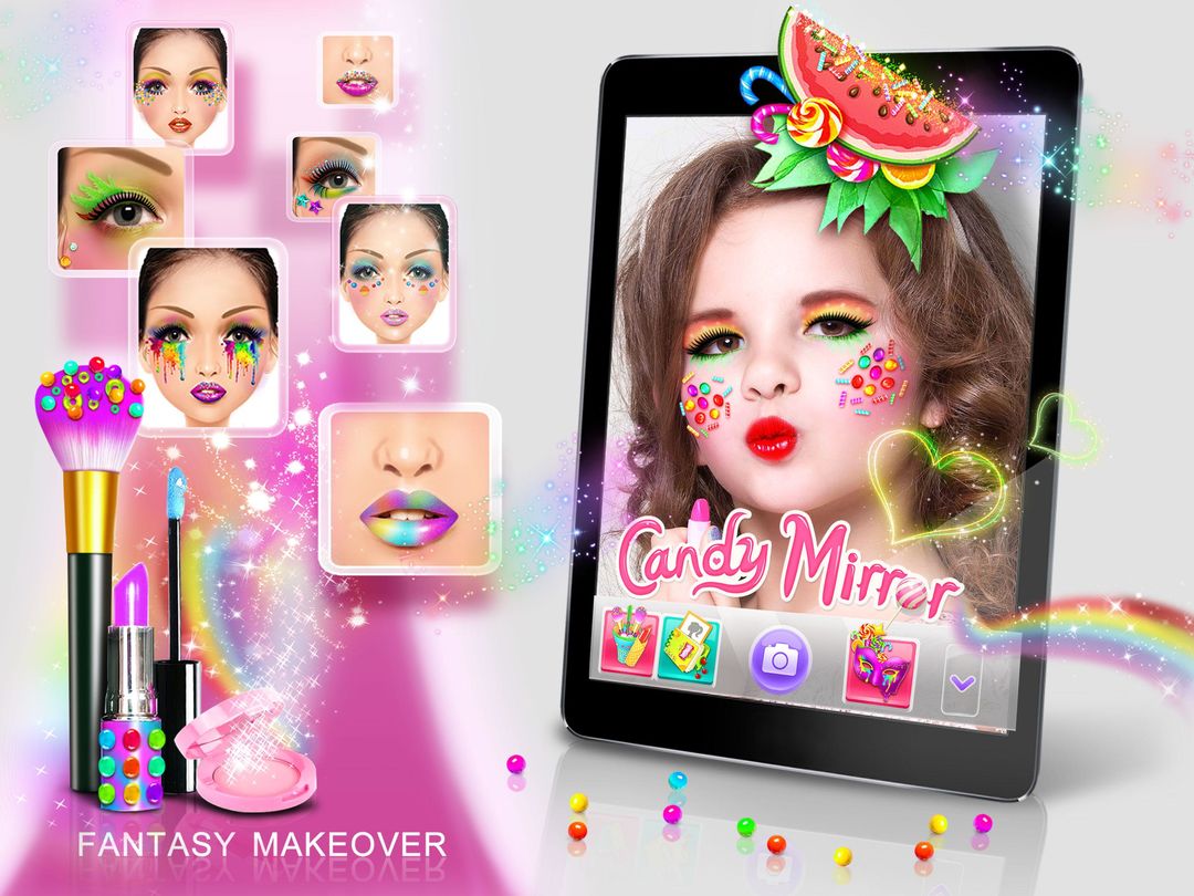 糖果鏡子❤幻想糖果化妝和化妝應用程序遊戲截圖