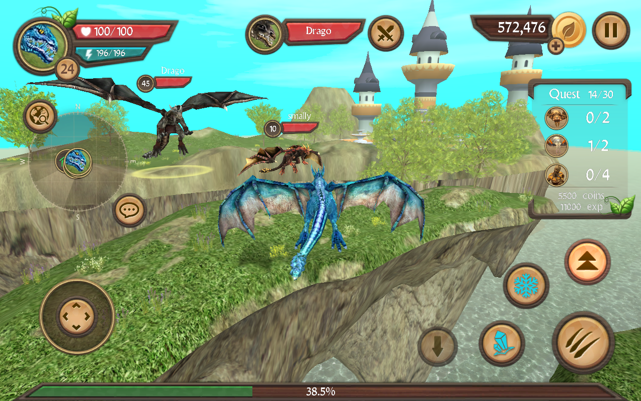 Dragon Sim Online: Be A Dragon Game Screenshot