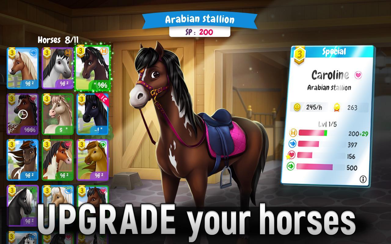 Screenshot 1 of Horse Legends: 에픽 라이드 게임 1.1.5