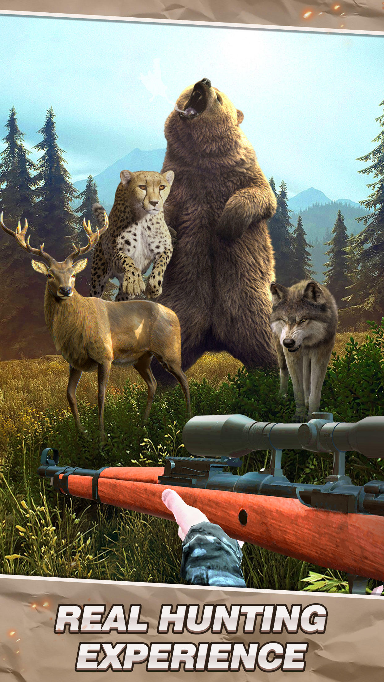 Screenshot 1 of शिकार की दुनिया: हिरण शिकारी स्निपर शूटिंग 1.0.14