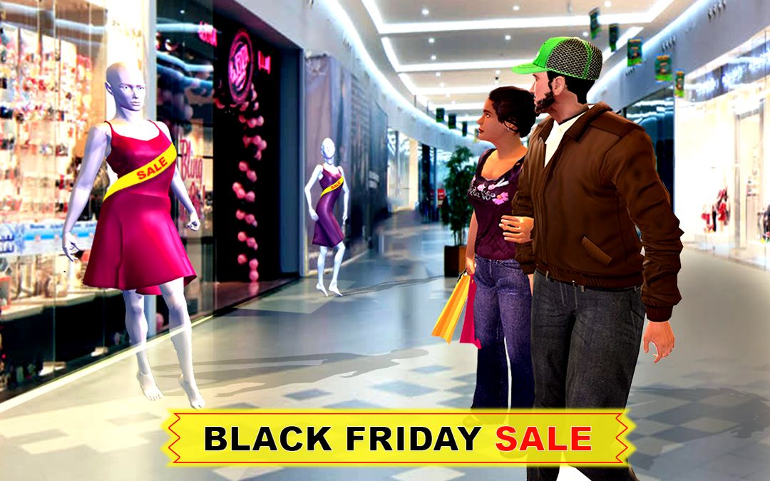 Black Friday sale shopping mall cashier ATM machin 게임 스크린 샷