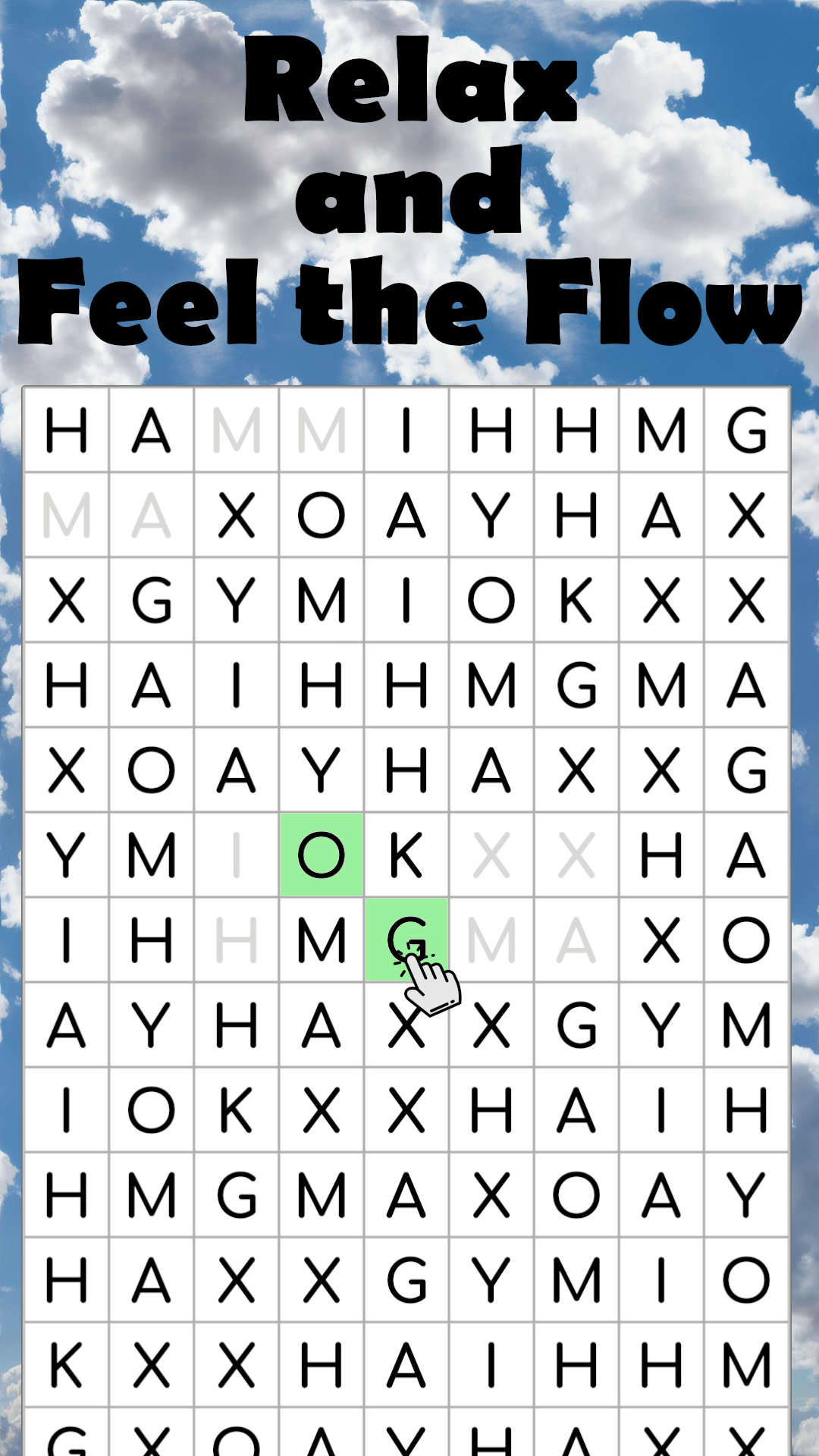 Screenshot of Letters Match: Pairs Puzzle