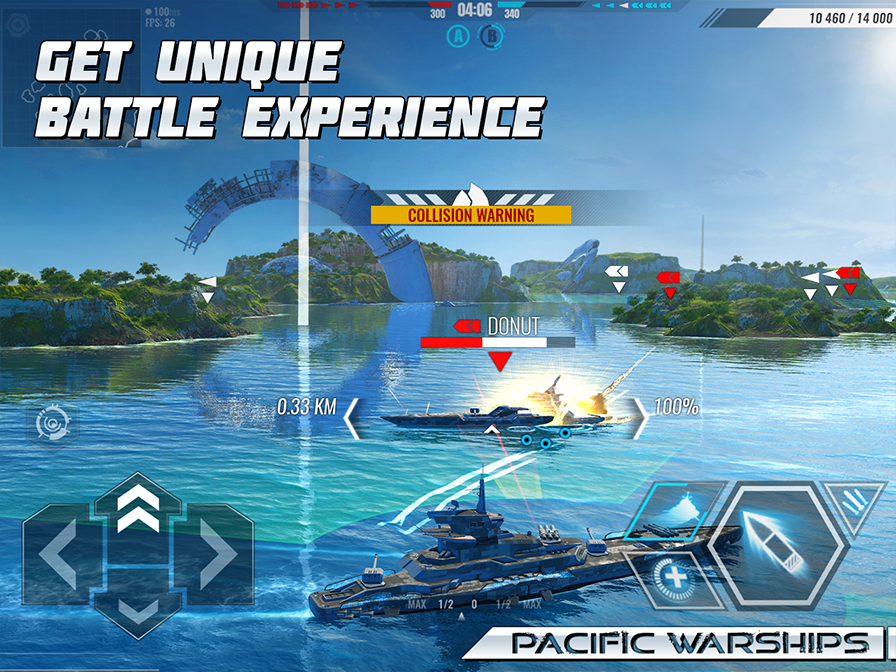 Pacific Warships: Naval PvP Game Screenshot