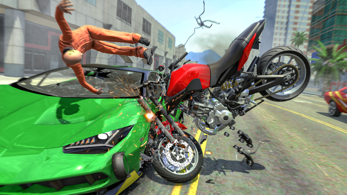 Cuplikan Layar Game Motorbike Crash Game 2024