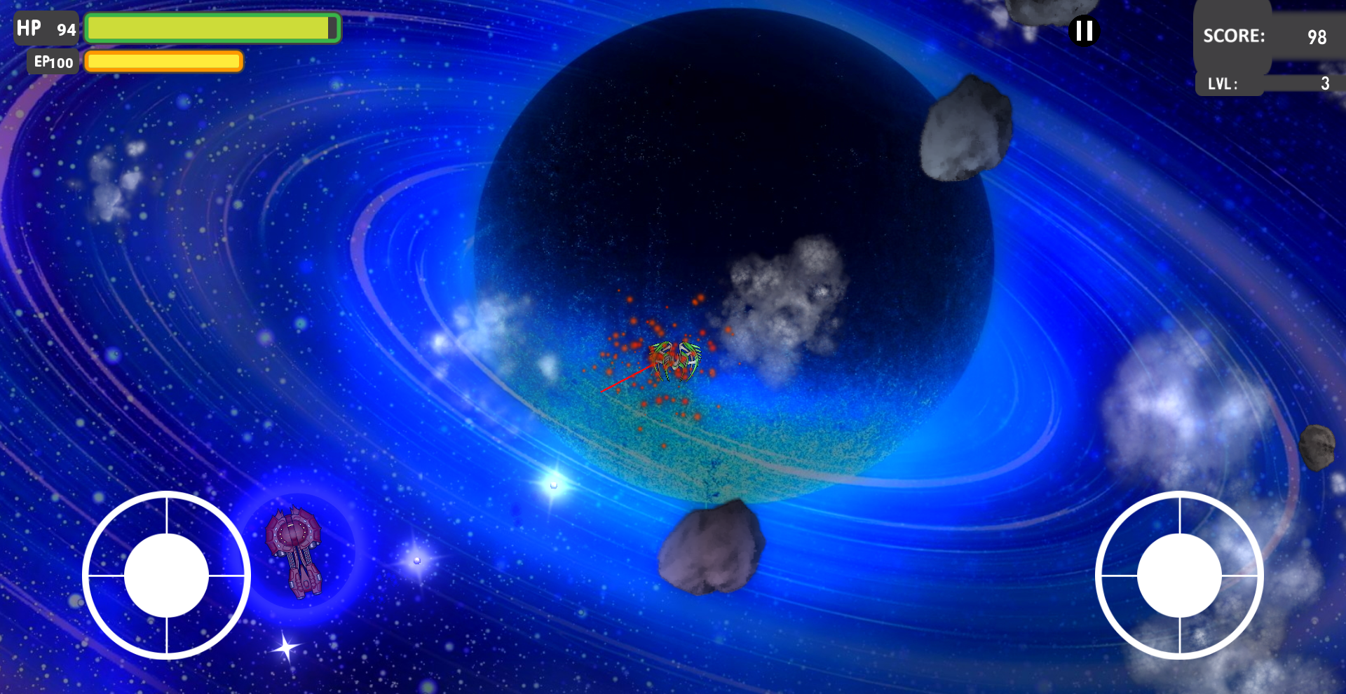 Cuplikan Layar Game SpaceShip RogueLike