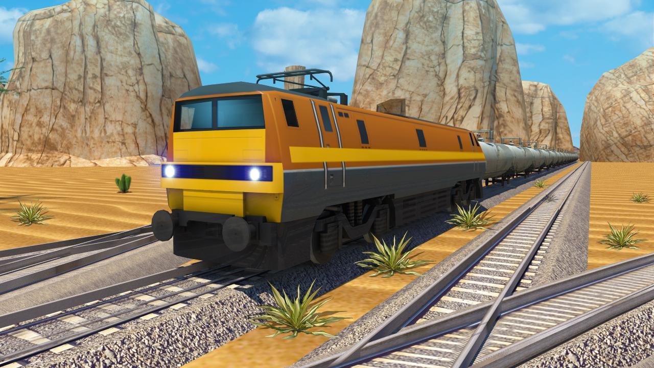 Euro Train Driver 3D: Russian Driving Simulator Game Screenshot