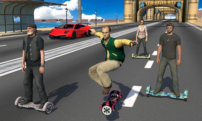 Screenshot of Hoverboard Rider: Extreme Race