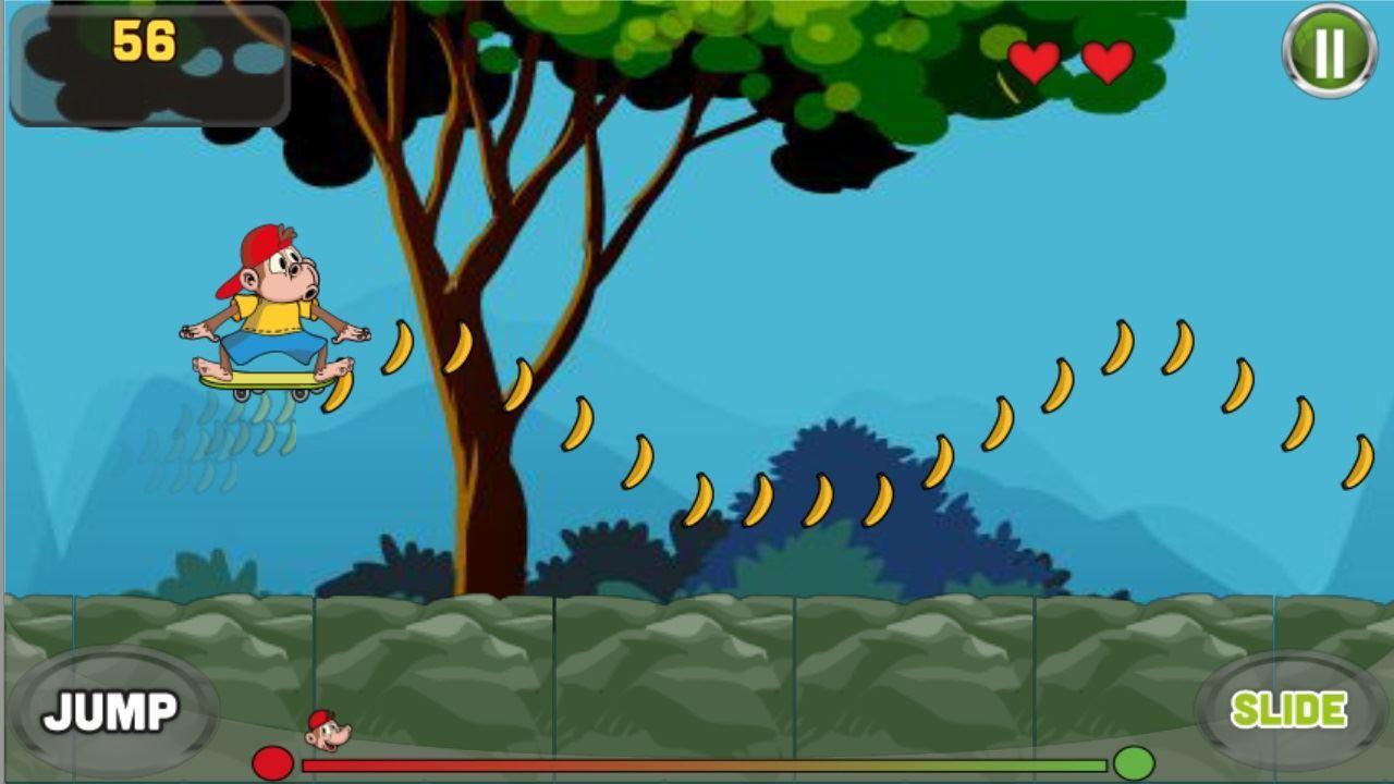 Monkey Skater Game Screenshot