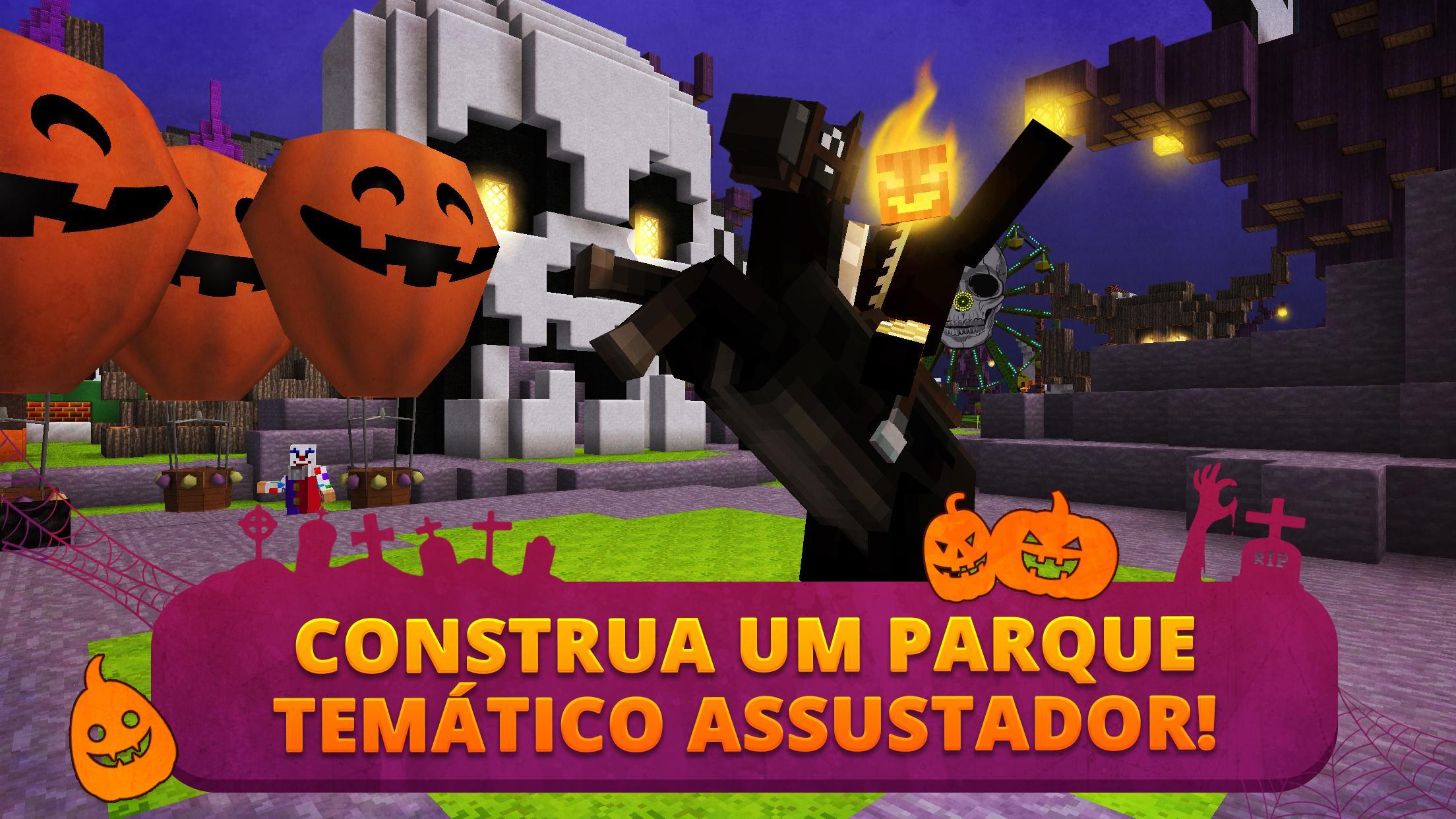 Captura de Tela do Jogo Scary Theme Park Craft