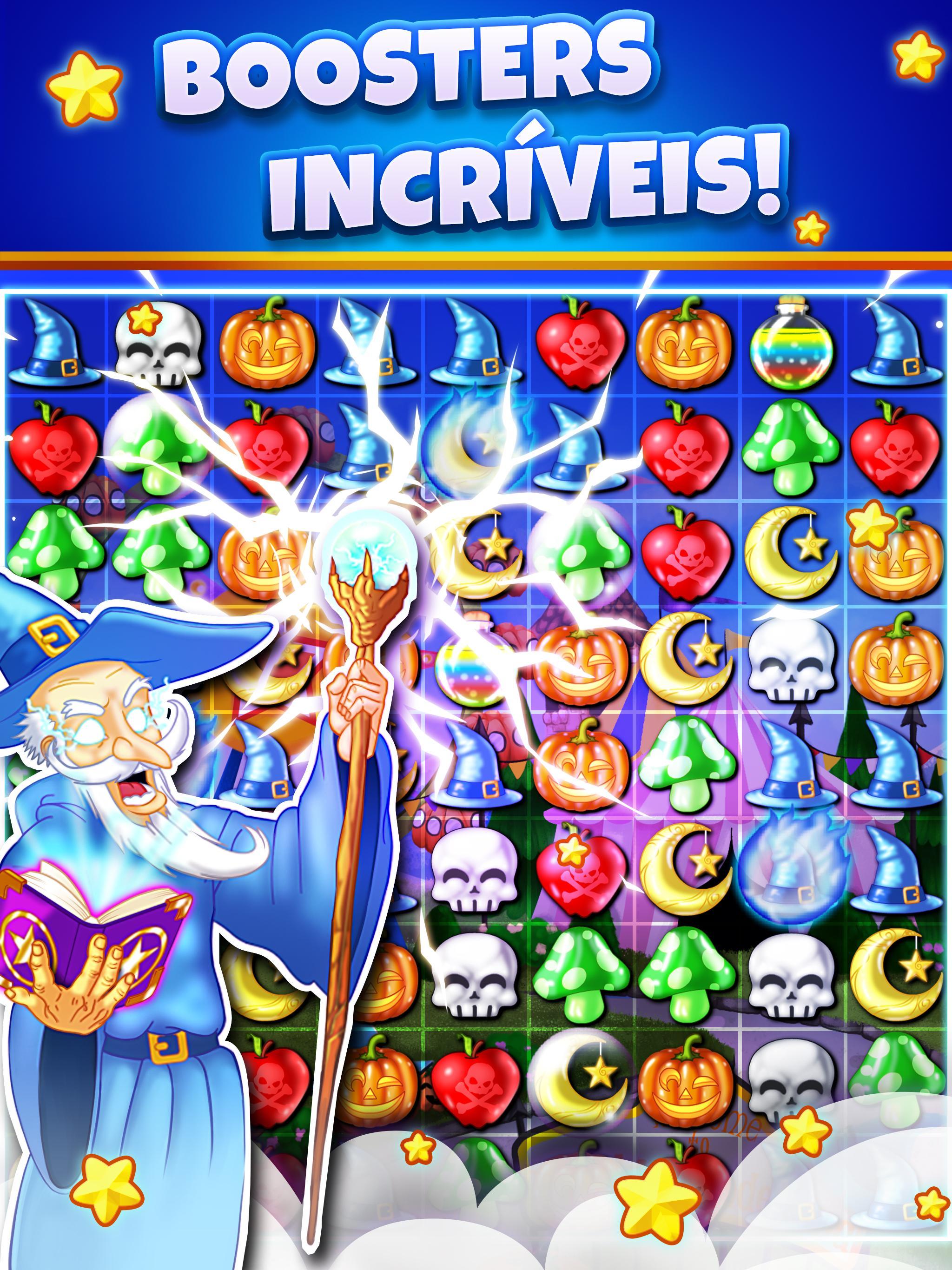 Captura de Tela do Jogo Witch Puzzle - Jogos de Combin
