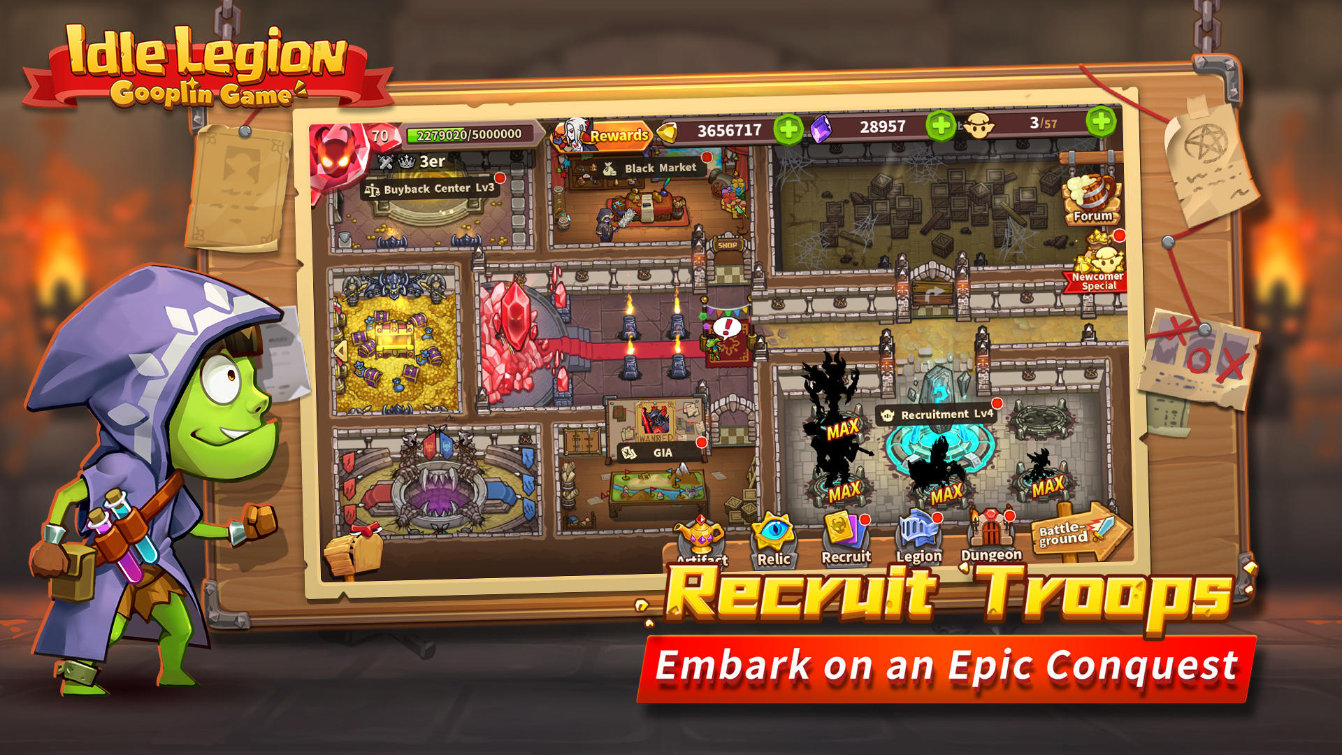 Idle Legion: 100v100 Tactics Game Screenshot