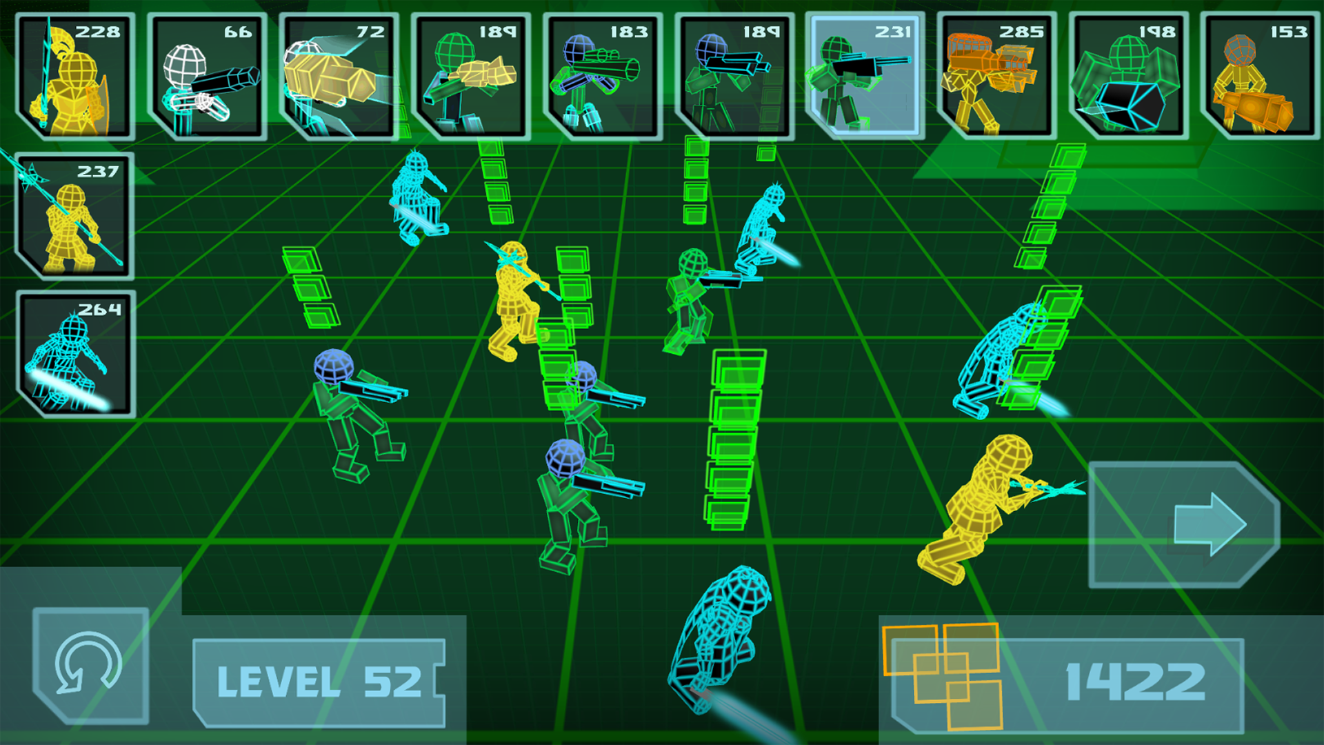 Stickman Neon Spiders Battle Game Screenshot