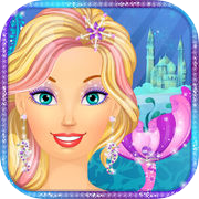 Ice Princess Mermaid Salon- မိန်းကလေးများ အသွင်အပြင် ဂိမ်းများ