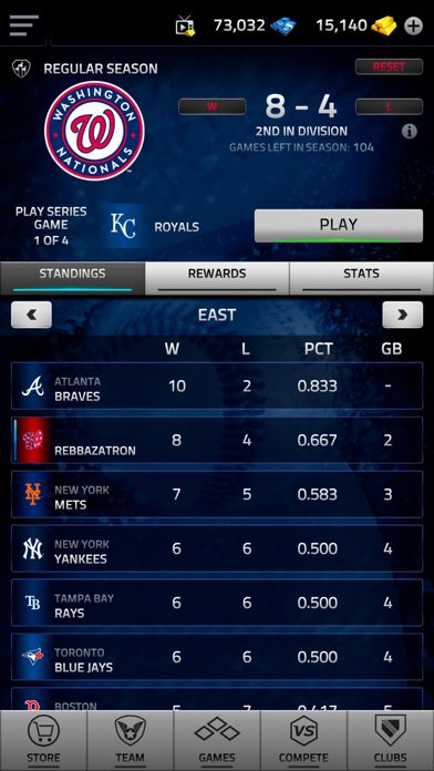MLB Tap Sports Baseball 2020 ภาพหน้าจอเกม