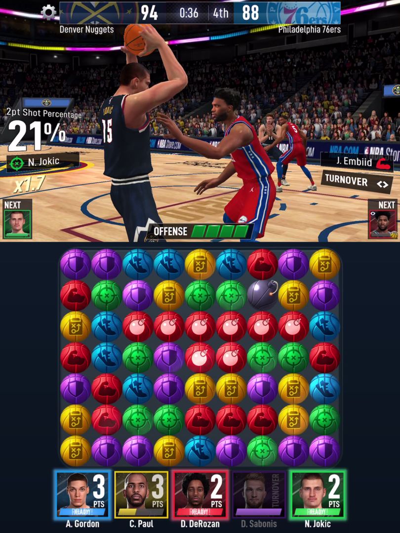 Screenshot of NBA Ball Stars