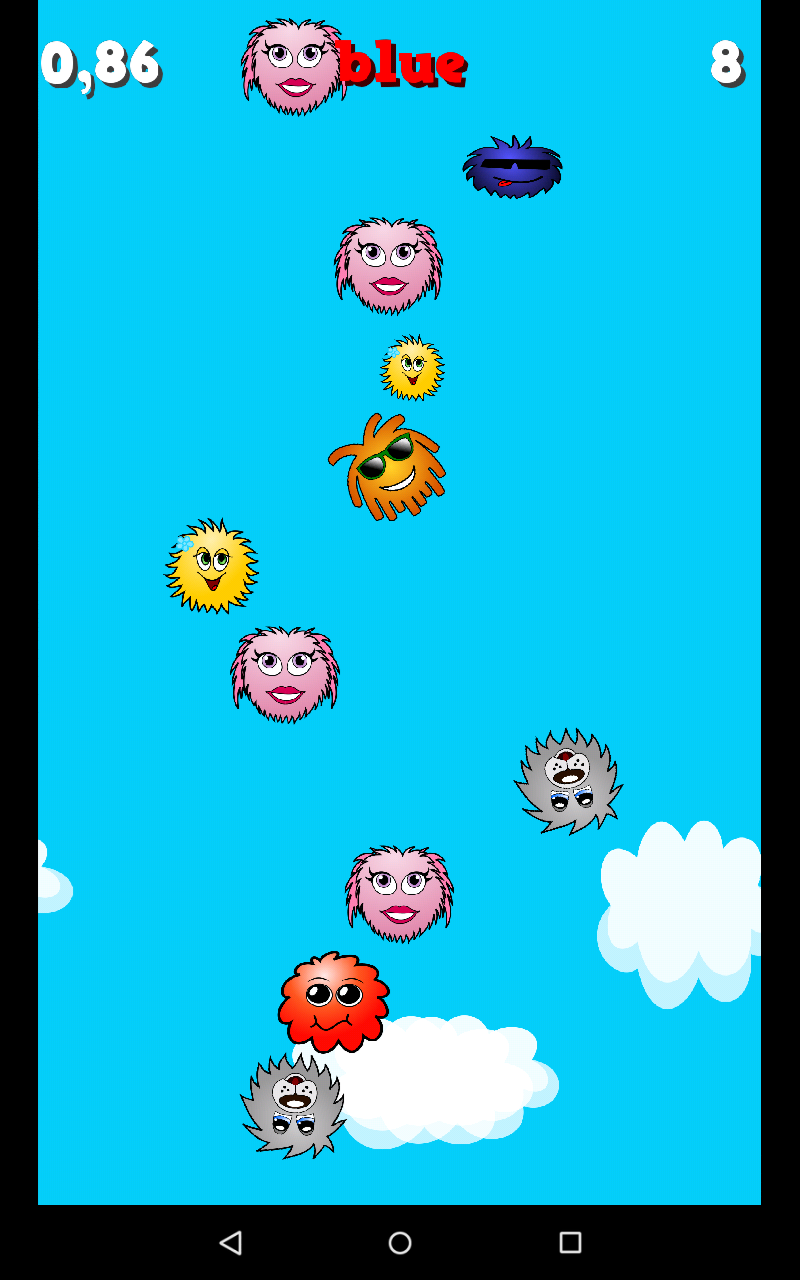 Cuplikan Layar Game Falling Colors - Brain Teaser