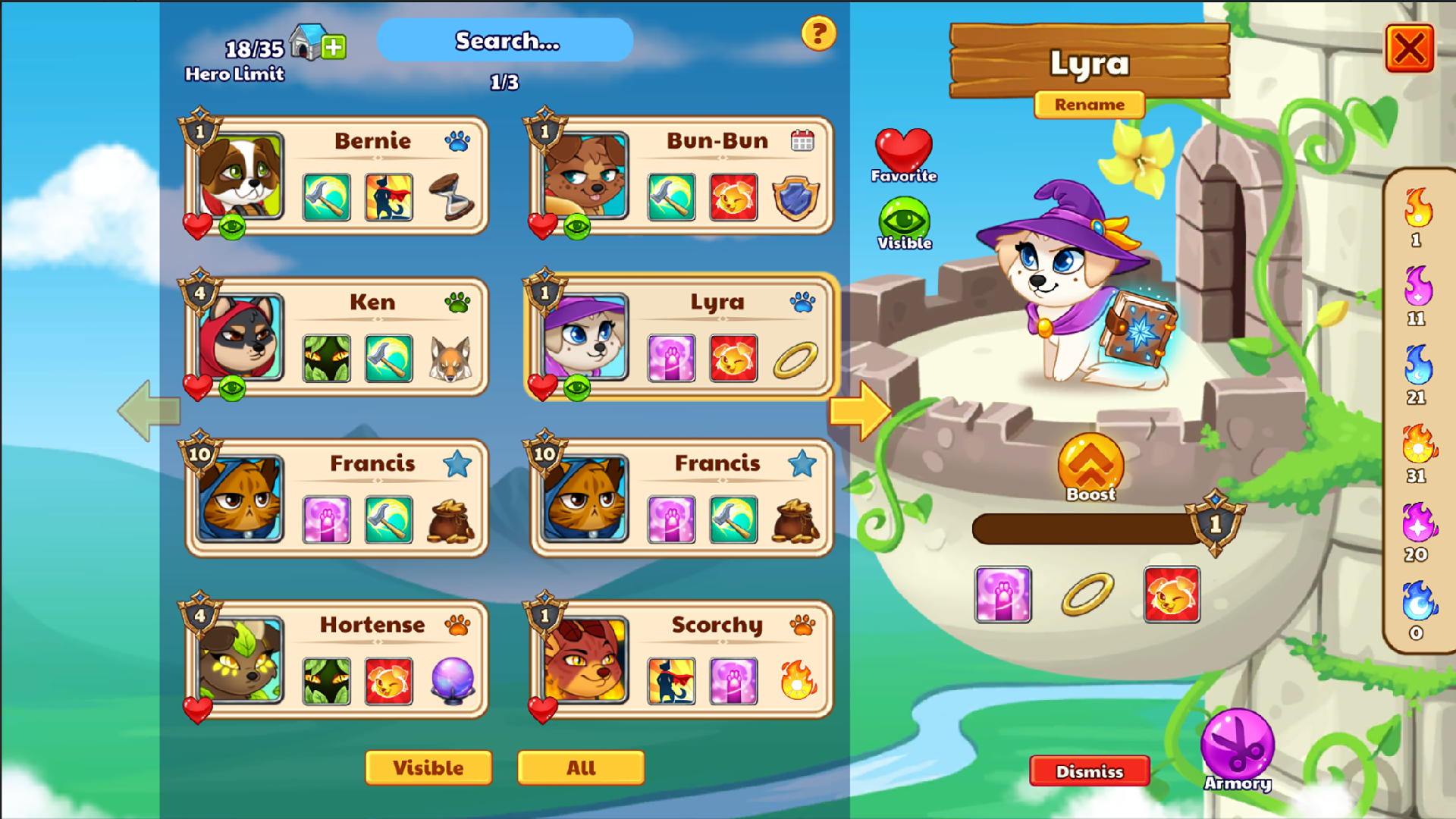 Dungeon Dogs - Idle RPG Game Screenshot