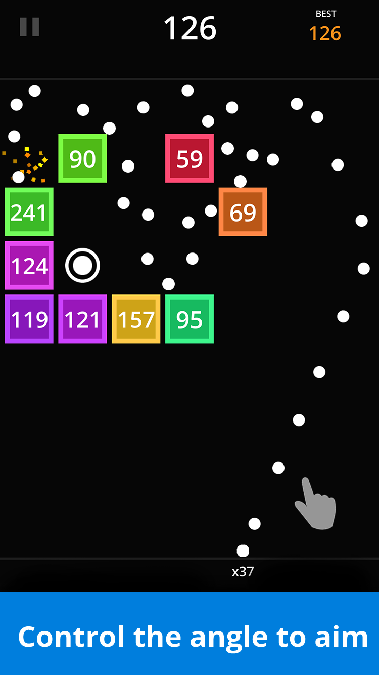 Brick Breaker Ballz ゲームのスクリーンショット