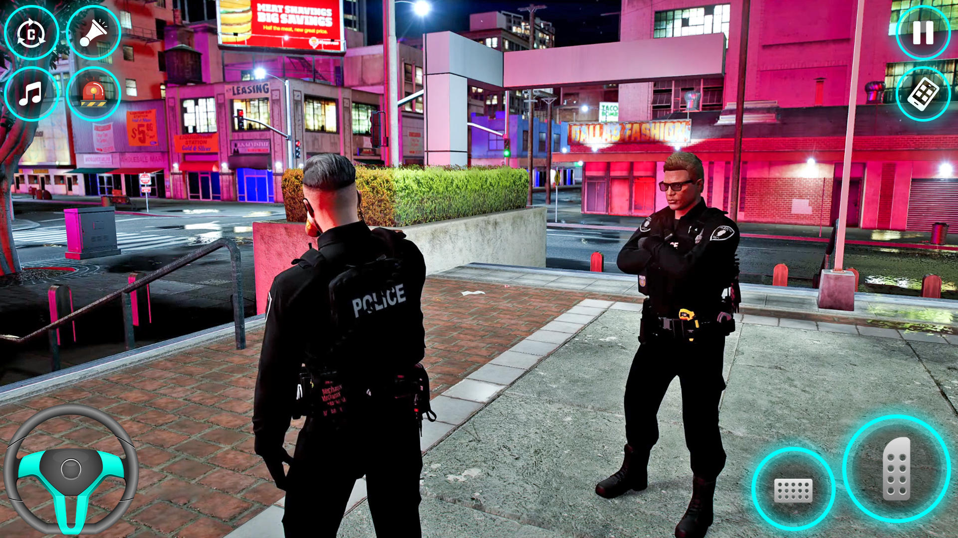 Captura de Tela do Jogo US Police Car Chase Game 2024