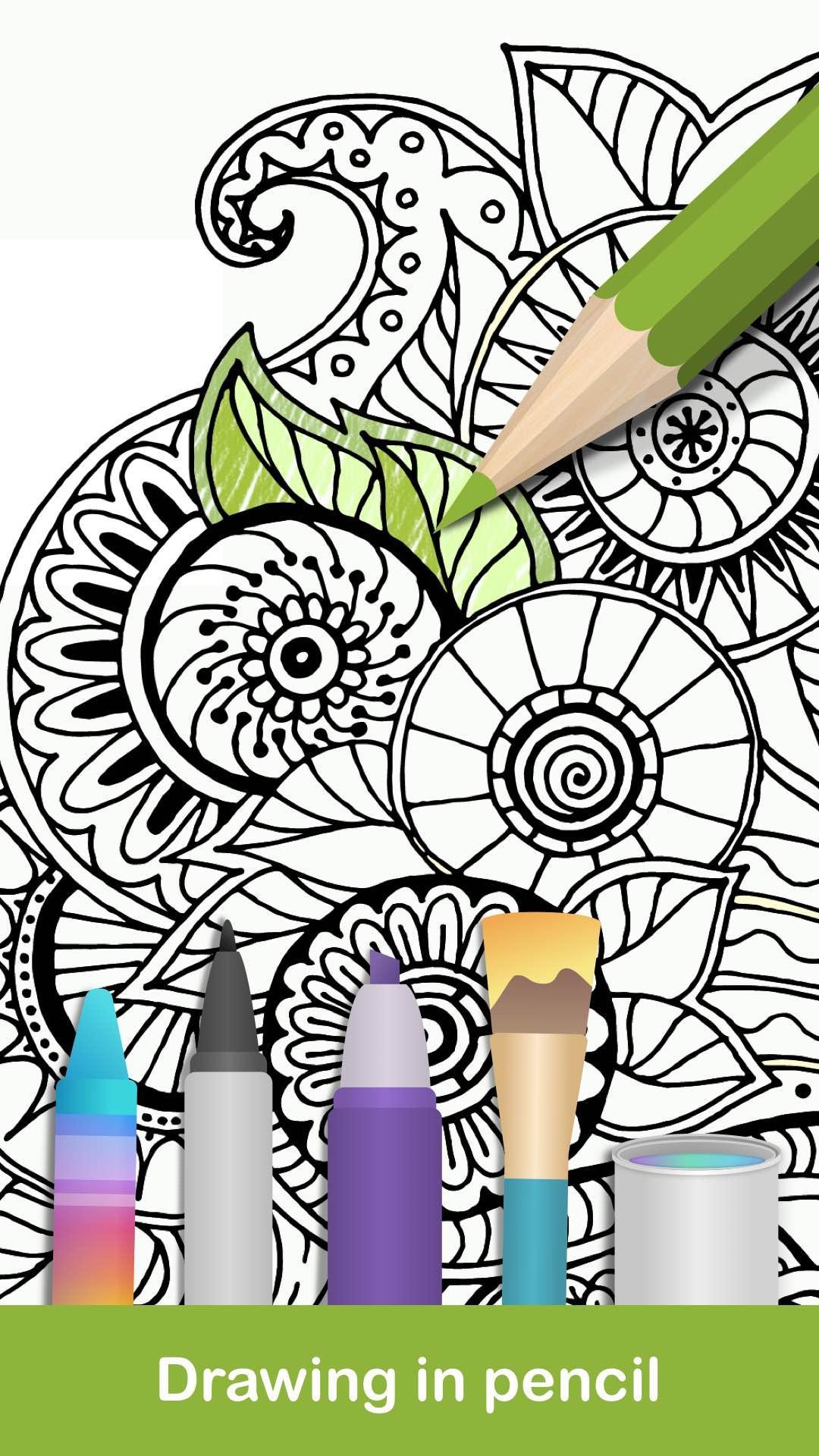 Cuplikan Layar Game 100+ Mandala coloring pages