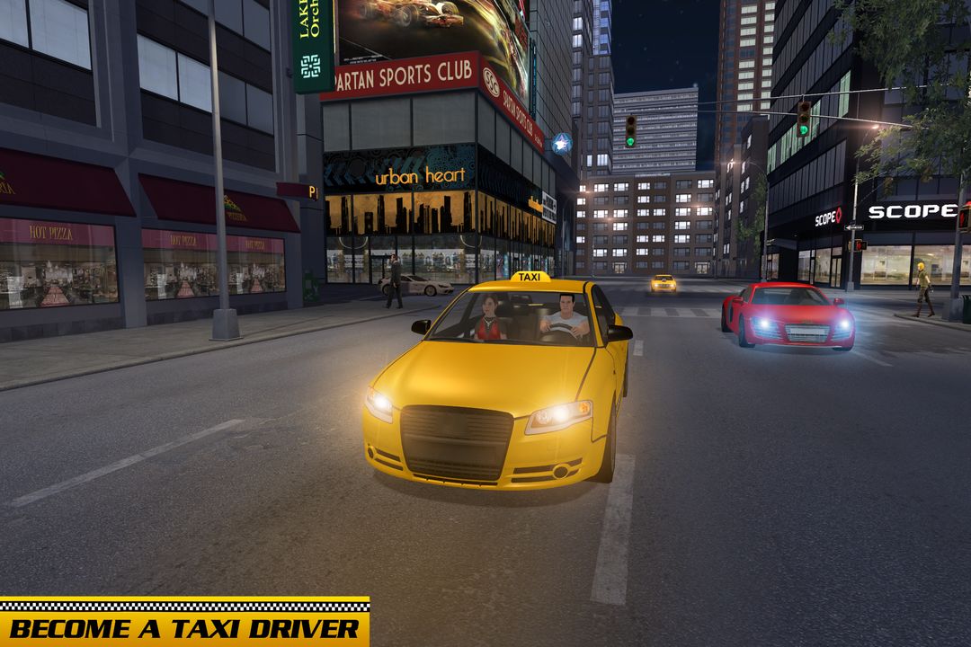 Screenshot of Taxi Driver Car Games: Taxi Games 2019