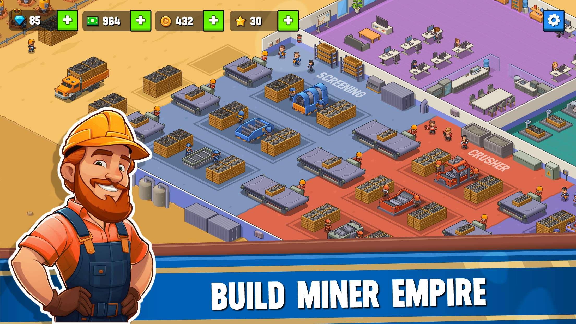 Скриншот игры Idle Miner Empire