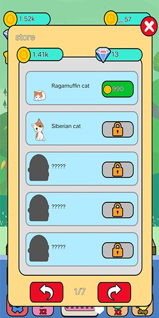 Merge Cat screenshot game