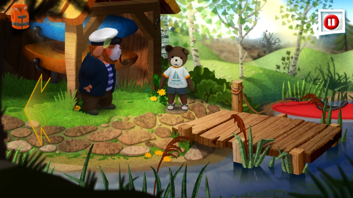 Teddy Floppy Ear - Kayaking Game Screenshot