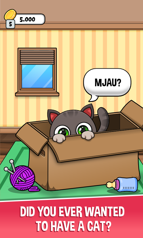 Oliver the Virtual Cat Game Screenshot