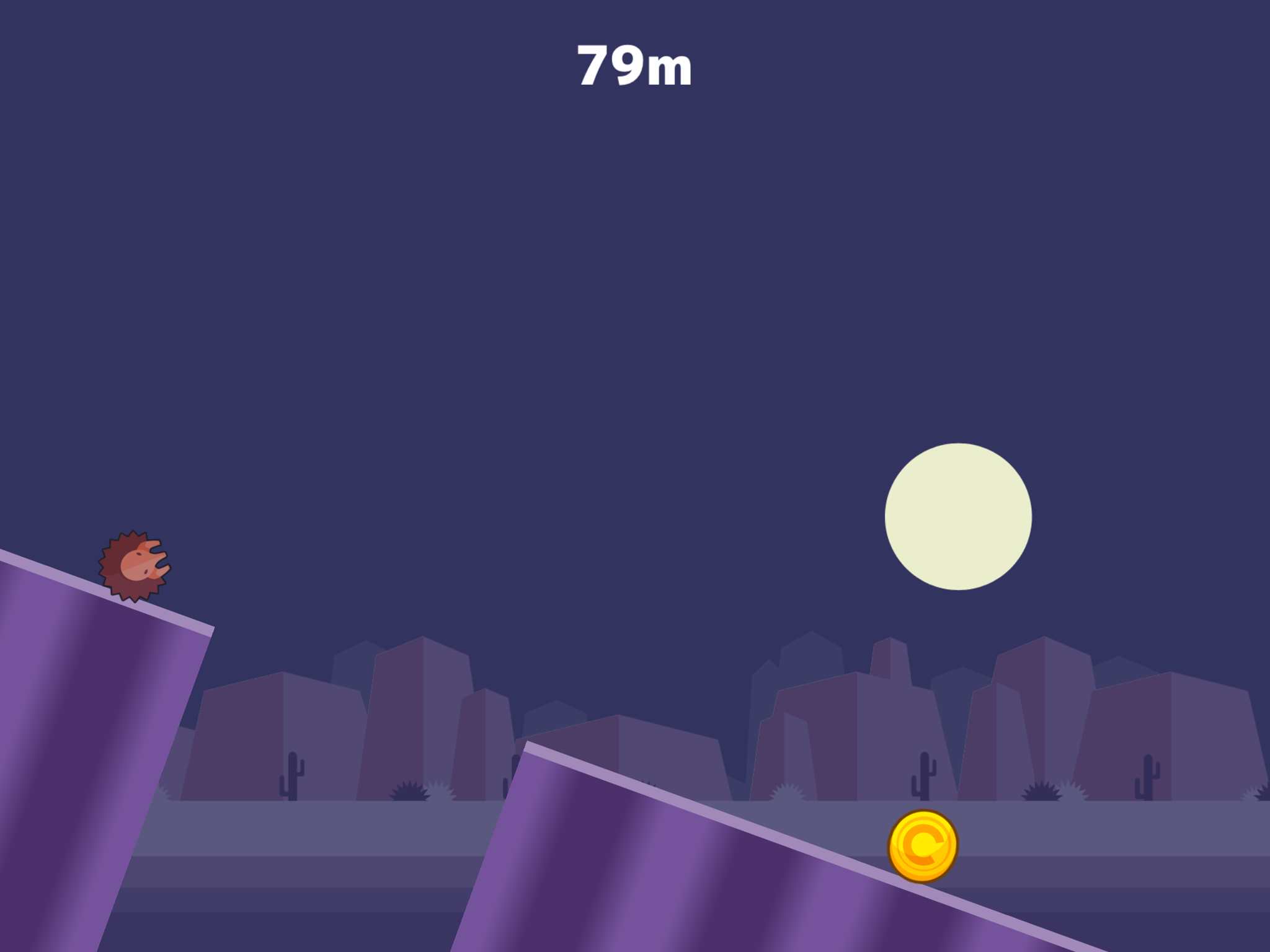 Rolling Down Hills Game Screenshot