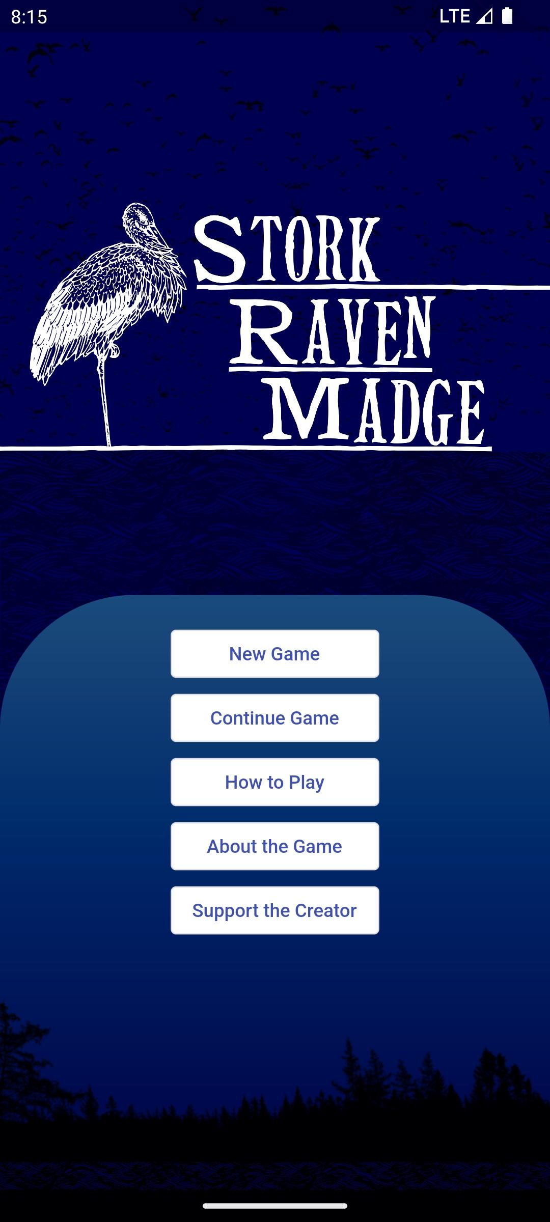 Stork Raven Madge Game Screenshot