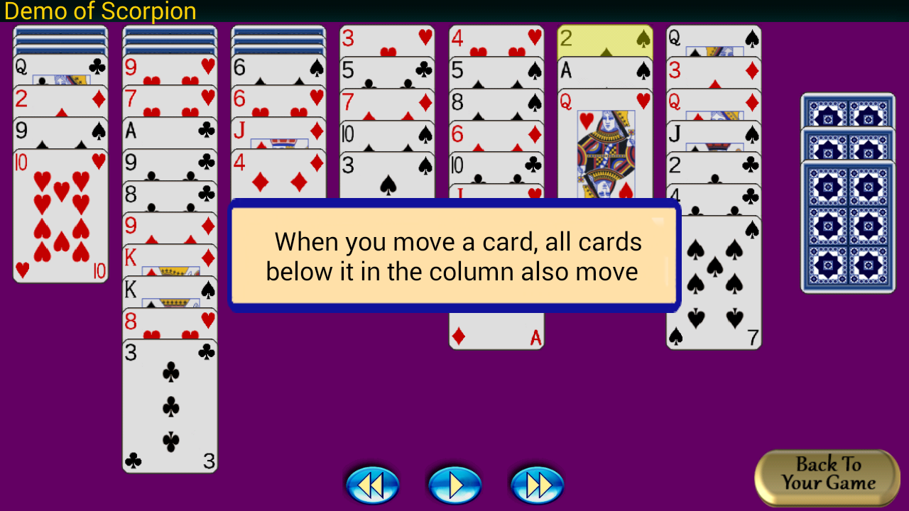 Stellar Solitaire Game Screenshot