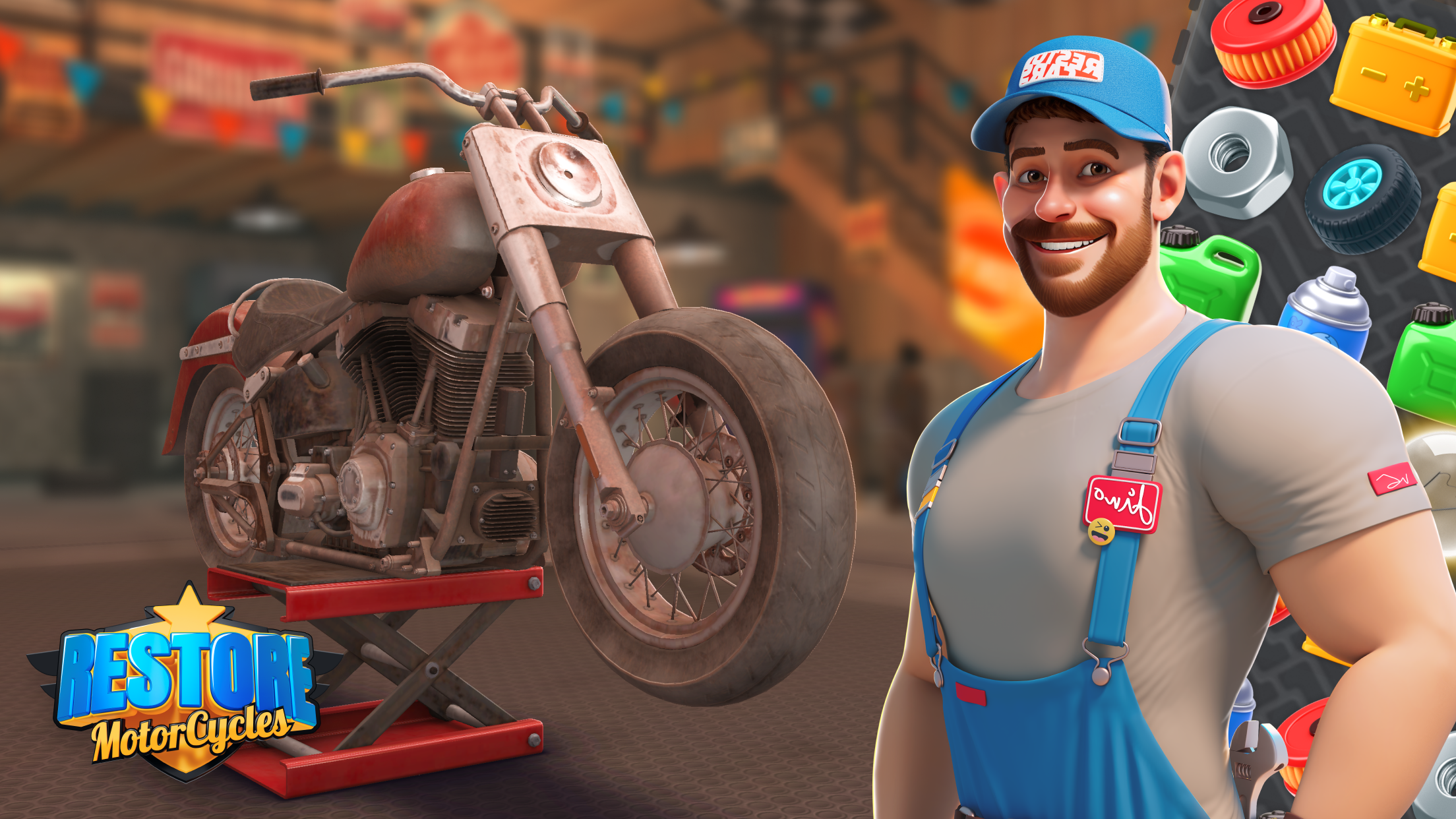 Bike Mechanic Game Screenshot