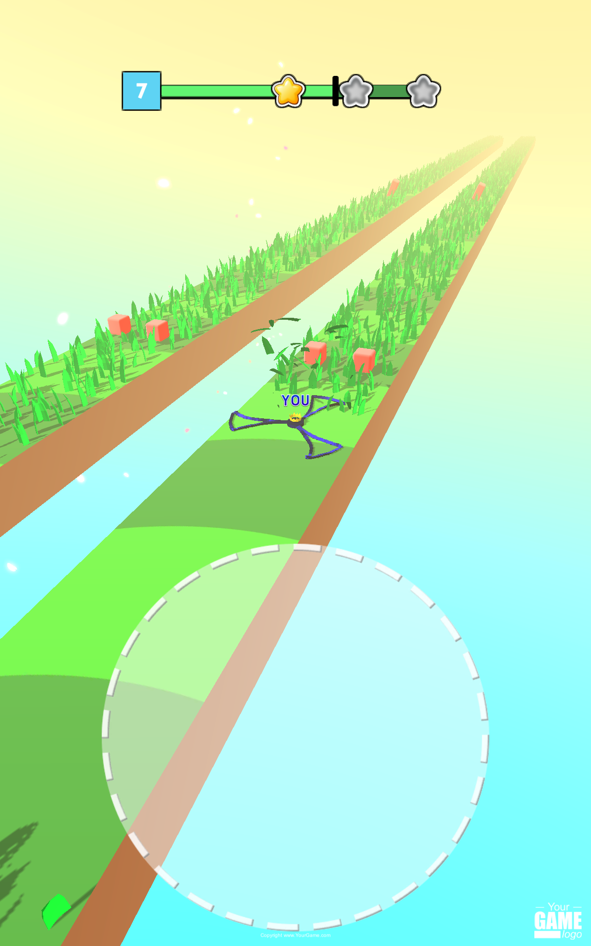 Draw Grass Cutter Game Screenshot