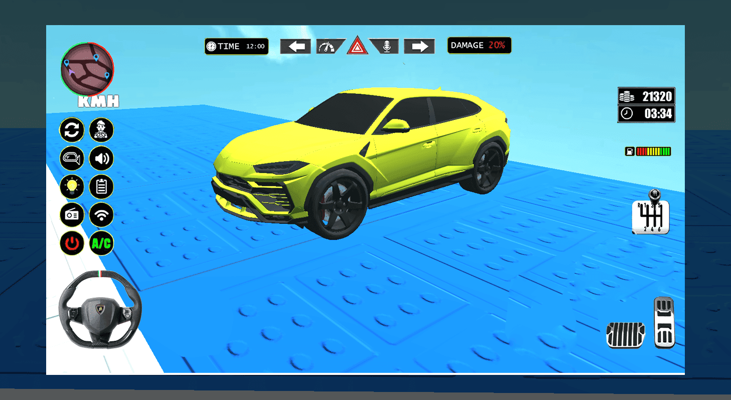 Lambo Sport Drive Simulator Game Screenshot