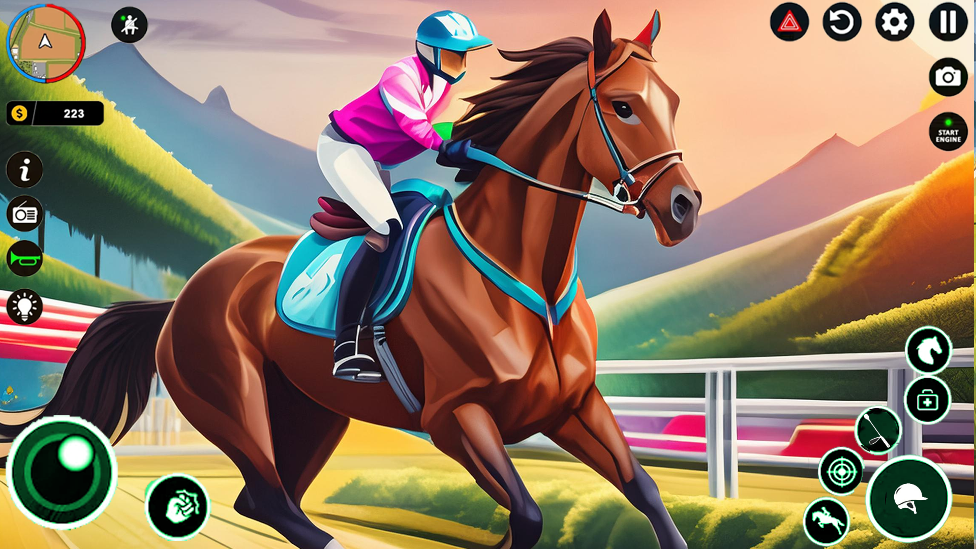 Equestrian Wild Horse Riding ภาพหน้าจอเกม