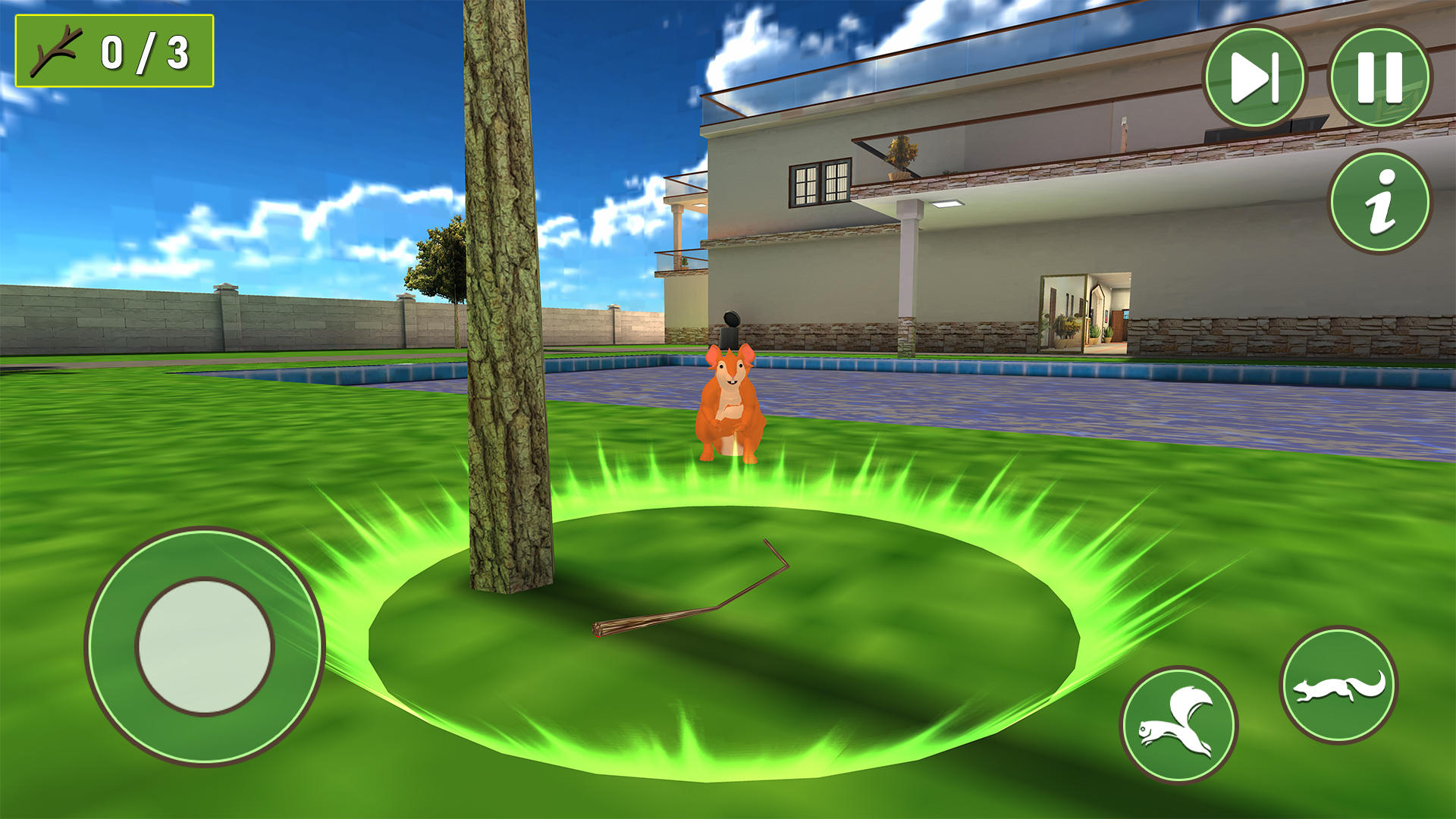 Virtual Squirrel Simulator 3D Game Screenshot