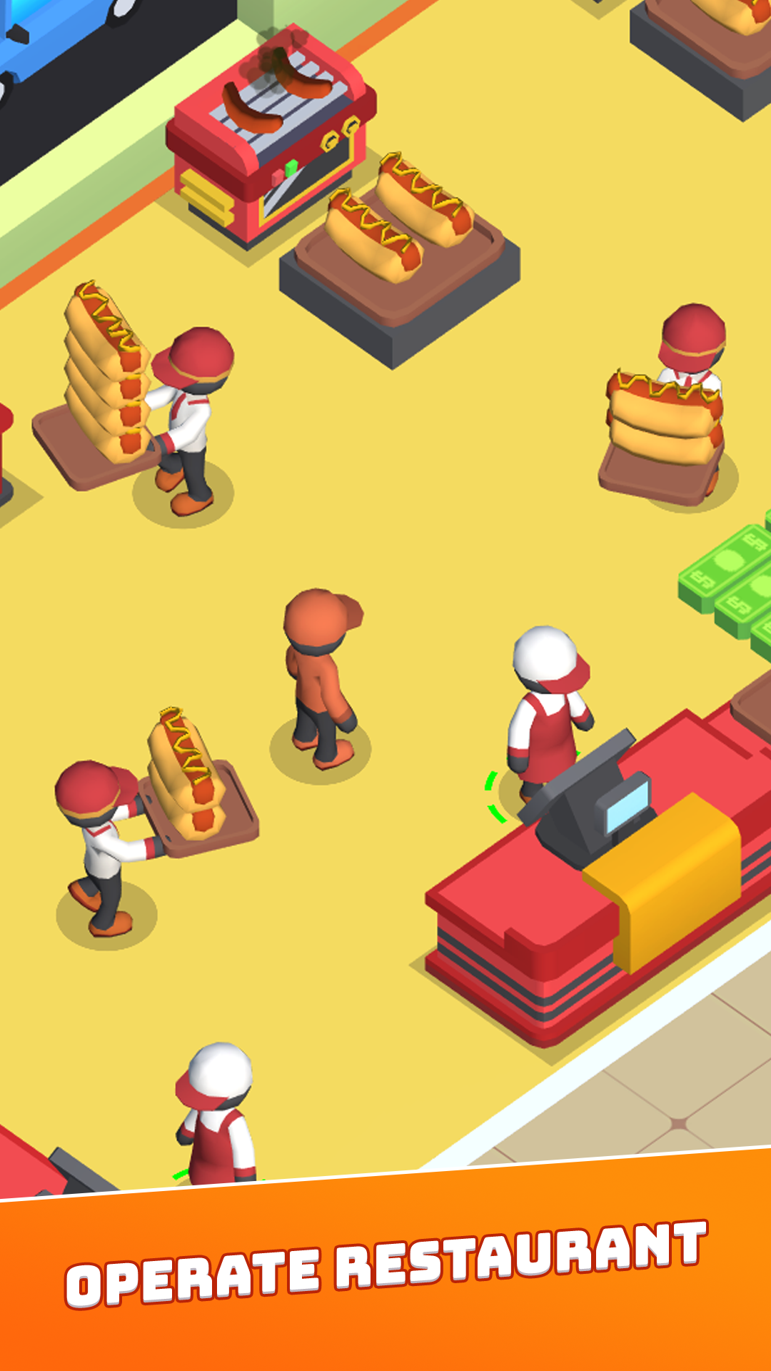 Hotdog Bitte: Idle Tycoon Game Screenshot