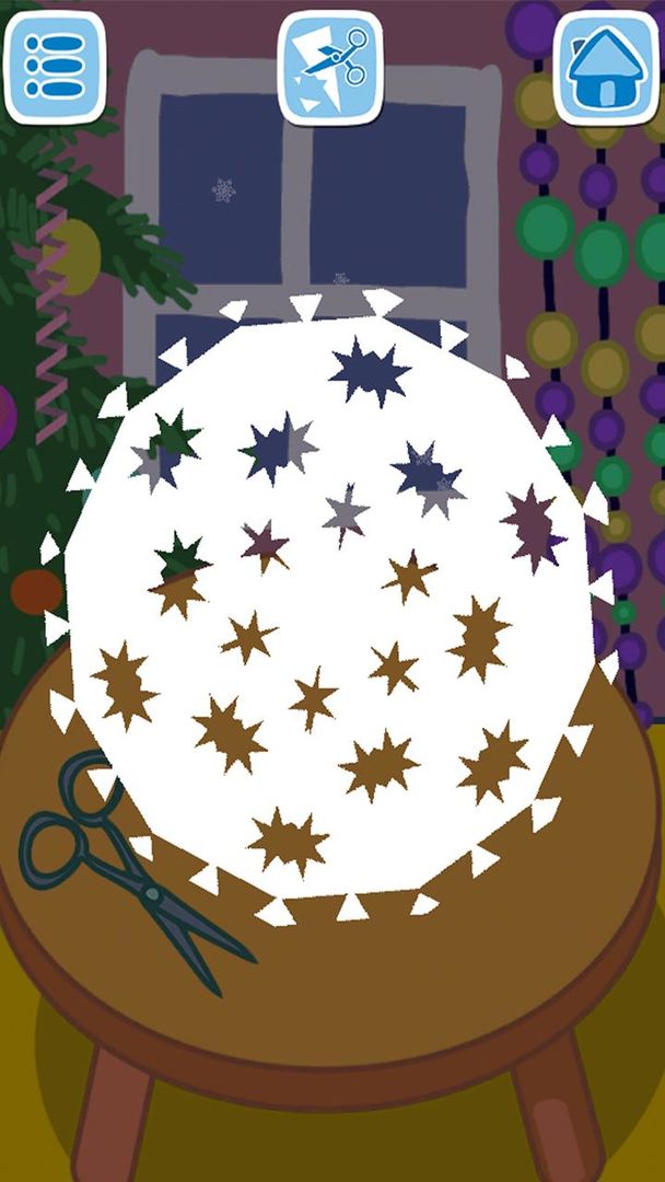 Screenshot of Kids handcraft: Snowflakes