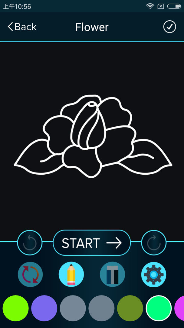 How to Draw Glow Flower screenshot game
